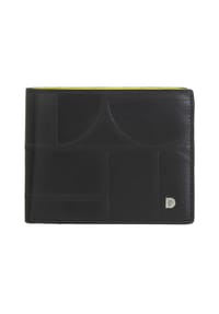DuDu Up - Up Geldbörse Leder 12.5 cm - black-bright yellow