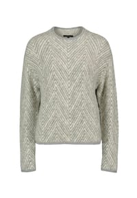 zero - Strickpullover, Rundhals, für Damen - 7899 BEIGE/GREY