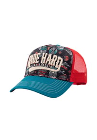 KING KEROSIN - Trucker Cap Front mit Allover-Print Ride Hard - mehrfarbig