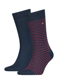 TOMMY HILFIGER - Classic Socken, 2er-Pack, Rippbündchen, für Herren - 043 LIGHT BLUE MELANGE