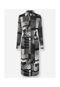 heine - Druck-Kleid - schwarz-ecru-bedruckt