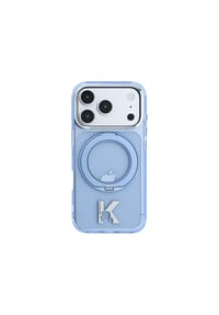 COFI - Karl Lagerfeld IML Ring Stand kompatibel mit iPhone 18 Pro und - Blau