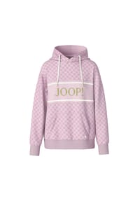 JOOP! - Damen Hoodie - Loungewear, Kapuzenpullover, Muster, Logo - Creme
