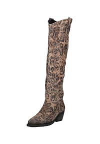 LAZAMANI - Leder Stiefel - Leopard