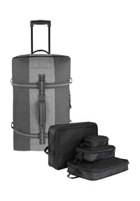 normani® - Reisetasche 125 L mit 4 Kleidertaschen Aurori 125 - Dunkelgrau/Grau