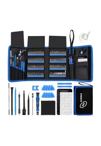 MANIKE - Feinmechanik Schraubendreher Set 142-teilig mit 120 Bits - Präzisions Werkzeugset Magnetisch - Silber
