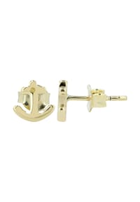 Adelia's - Adelia's Damen Ohrstecker aus Gold 333 mit Herz - Anker und Strass - silber