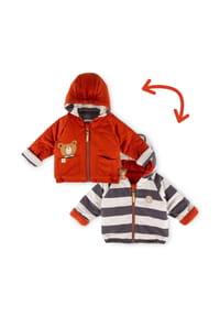 sigikid® - Wendejacke wattiert Winterbär ,  für Babys - rot
