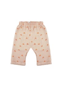 maximo® - GOTS BABY-Krempelhose Musselinstoff - altrosa
