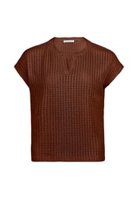 BETTY & CO - T-Shirt, Split-Neck, für Damen - 1098 SOFT NATURE