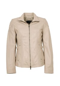 JILANI - Damen Lederjacke Lammnappa sand - sand