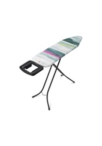 brabantia - Streckmetall Bügeltisch, Morning Breeze / Black, 124 x 38 cm - Bubbles / Metallic Grey