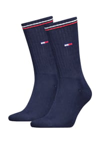 TOMMY HILFIGER - Strümpfe, 2-er Pack, Rippbündchen - 001 WHITE