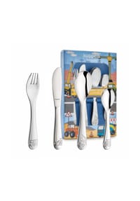 kuppels - 4-tlg. Kinderbesteck Set - silber