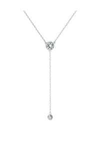 S&T DESIGN ST MOISSANITE - Minimalistische Halskette, 925 Silber - silber