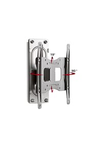 VCM. - Universal TV Wandhalterung 15-40 Zoll bis 15 kg | um 19 Grad neigbar kippbar | 90 Grad schwenkbar | 360 drehbar ausziehbar | VESA bis max. 200x200 | Halter Fernsehhalter | Fernseh Halterung B-FS1 - 