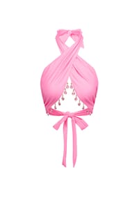 MODA MINX - Bikinioberteil Hera Fixed mit tollen Schmuck-Elementen - pink