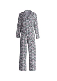 CALIDA - Damen Pyjama, durchgeknöpft Palm Dreams - 232 LIGHT MELON