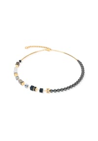 COEUR DE LION - Halskette Precious Fusion Pearls Anthracite Glow - Grau-Gold