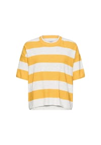 camel active - 1/2-Arm Shirt aus reiner Baumwolle - Gelb