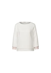 Street One - T-Shirt, 3/4-Arm, für Damen - 10108 OFF WHITE