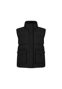 freshlions - Steppweste Fabiana mit Pattentaschen - black