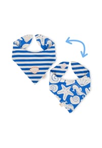 sigikid® - Wendehalstuch Sea You ,  für Babys - Weiß/Blau