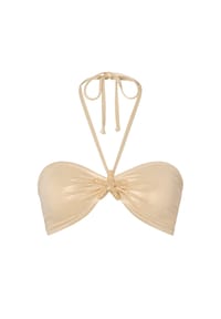 MODA MINX - Bikinioberteil Starfish Bandeau mit tollem Seestern-Element - Gold