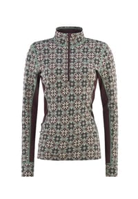 KARI TRAA® - Merino Base Layer Rose Half Zip grün - grün