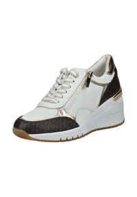 MARCO TOZZI® - Lederimitat Sneaker - Weiß/Schwarz