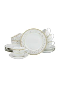 CreaTable - Kaffeeservice, 12-teilig EMILIA NBC - CREME WEISS