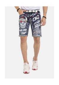 CIPO & BAXX® - Shorts CK255 Gekrempelte Beine - BLUE
