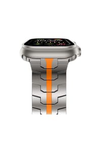 S&T DESIGN - Edelstahl Armband für Apple Watch 42–49mm - Silber