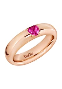DoDo HEART - Damen Ring, 375er Gold - ROSÉGOLD