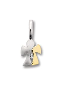 ONE ELEMENT - Damen Schmuckset - Set mit Halskette Zirkonia Engel Anhänger aus 925 Silber - silber