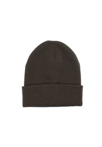 CAPO - Beanie, Wolle-Kaschmir Strick, doppellagig - black