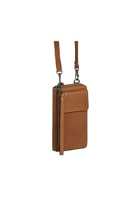 The Chesterfield Brand Malaga - Malaga - Handytasche/Geldbörse 12cc 19 cm (black) - cognac