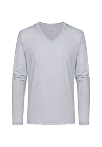 mey - Unterhemd / Shirt Langarm Dry Cotton - Light Grey Melange