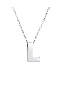 elli. - Halskette Buchstabe L Initialen Trend Minimal 925 Silber - Gold