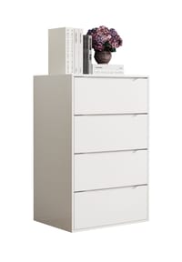 VCM. - Holz Kommode | Sideboard mit Schubladen | Nachttisch | Maße ca. H. 102 x B. 65 x T. 48 cm - Malira XL - Weiß