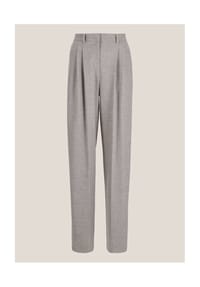 MADELEINE - Weite Bundfaltenhose mit Formbund - graphit / melange