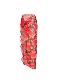MODA MINX - Sarong Bella Vita langer Sarong mit tollem Muster - Sienna