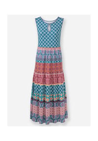 Witt - Jersey-Kleid - jeansblau-kirsche-bedruckt