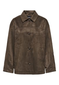 ONLY® - Übergangsjacke Carolin, Klappkragen, für Damen - 286415  CHOCOLATE