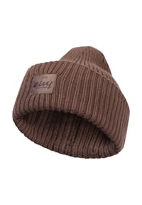 eivy - Strickmütze Im coolen Uni-Pastell-Look - Brown