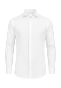 Vercate - Bügelfrei Businesshemd, Satin, Slim Fit, Langarm, für Herren - navy