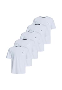 JACK & JONES - T-Shirt 5er Pack Essentials - Dark grey melange