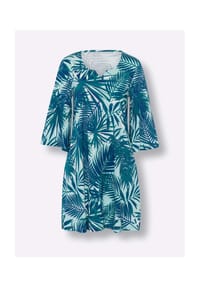 SIEH AN! - Sommerkleid - aquamarin-royalblau-bedruckt