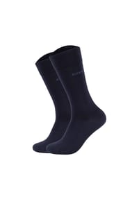 JOOP! - Unisex Socken, 2er Pack - Premium Essential Organic Cotton Socks, Logo, einfarbig - Anthrazit meliert