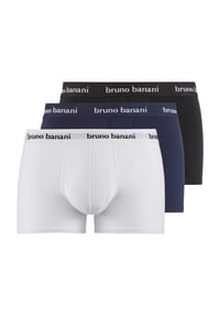 bruno banani - Easy Life Pants, 3er-Pack, Logo-Bund, für Herren - 4571 SCHWARZ/MARINE